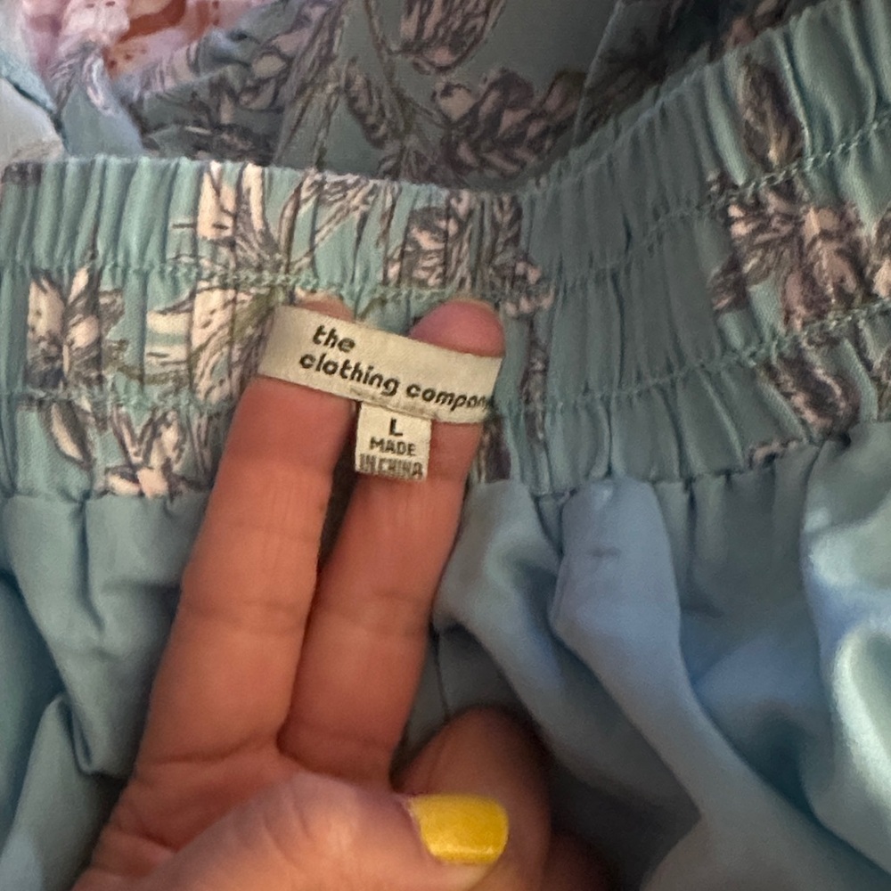 The Clothing Company Floral Maxi Dress in Blue and Peach - Preloved - Picture 9 of 11